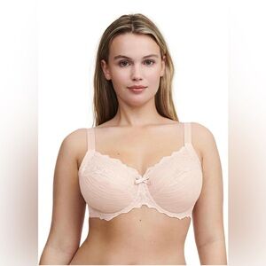 Chantelle Rive Gauche Full Coverage Unlined Bra in Nude Cappuccino.  Size 42DD